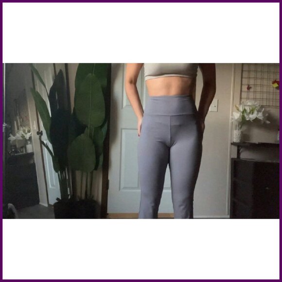 High Waist Flare Yoga Pants Soft Bootcut Leggings Tall Long - Picture 7 of 8